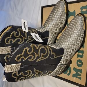 Smoky Mountain Boys' Snake Print Cowboy Boot Round